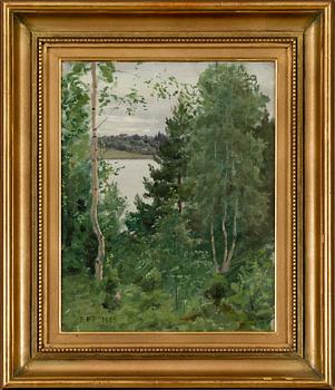 FELIX FRANG-PAHLAMA, GRÖNSKANDE LANDSKAP.