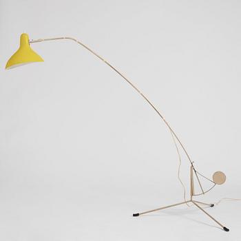 Bernard Schottlander, golvlampa 'Mantis', utförd på licens av Bergboms, Malmö 1950-tal.