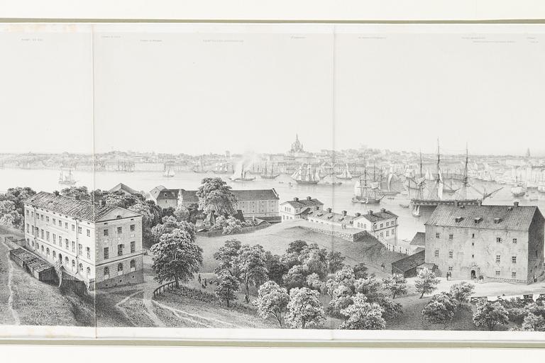 Carl-Johan Billmark, "Panorama de Stockholm pris de la Coupole de l'Eglise de Skeppsholmen".
