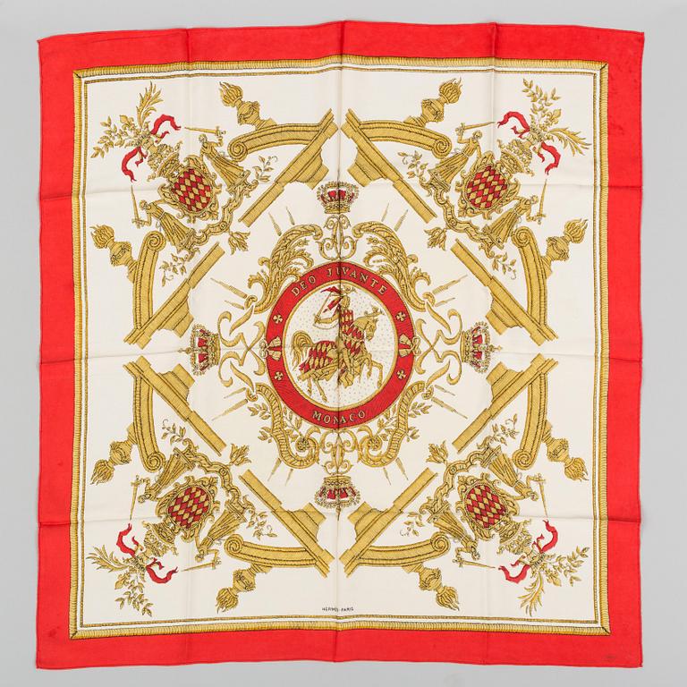 SCARF, "Deo Juvante Monaco" Hermès.