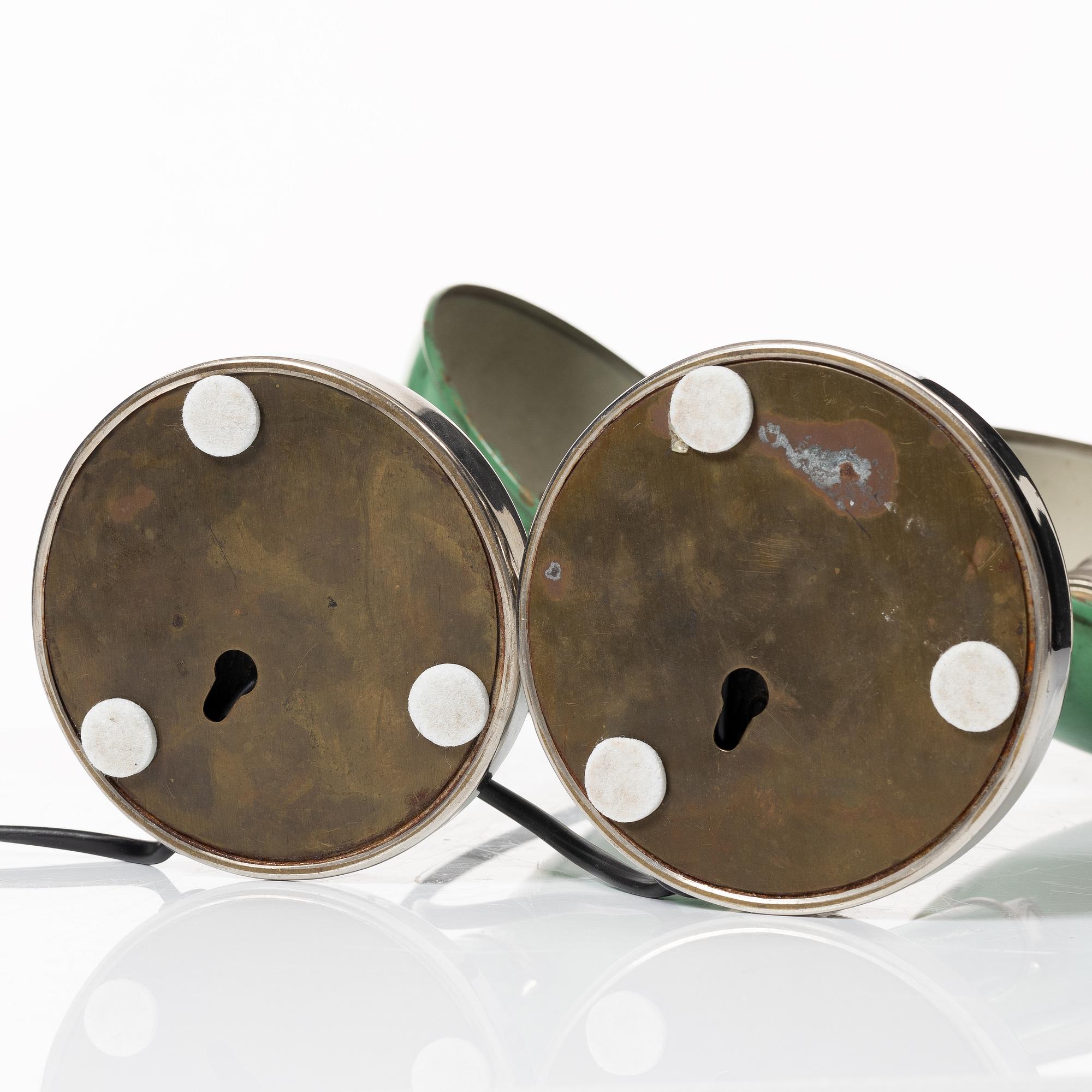 Erik Tidstrand, a pair of table lamps model "29359", Nordiska Kompaniet, 1930s.