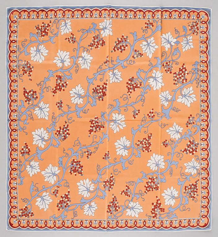 A silk scarf by Emilio Pucci.