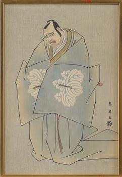 TRÄSNITT, Japan, sannolikt efter Katsukawa Shunei.
