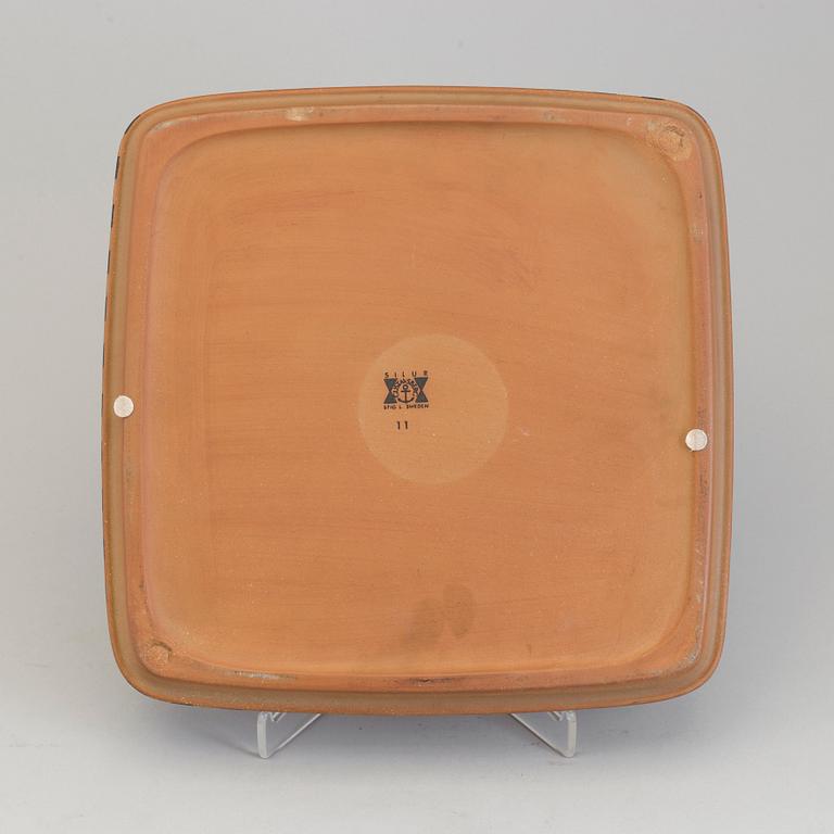 STIG LINDBERG, a 'Silur' earthenware dish from Gustavsberg.