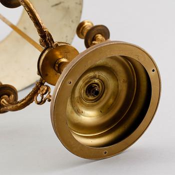 BOUILOTTELAMPA, mässing, empirestil, 1800-/1900-tal.