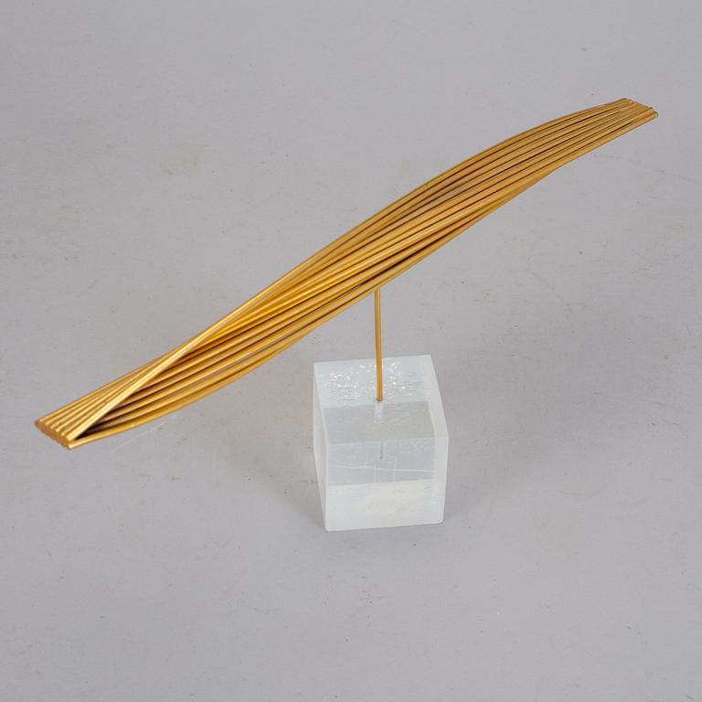 ARNE JONES, skulptur, mässing, signerad och daterad-70. Sannolikt numrerad 2/4.