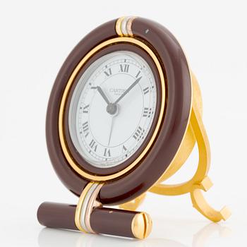 Cartier, alarm clock, 75 x 86 x 26 mm.