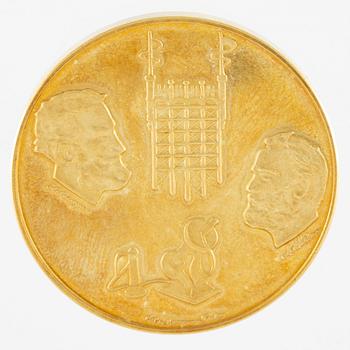 Commemorative medal, LM Ericsson 1876-1976, 18K gold, Sporrong.