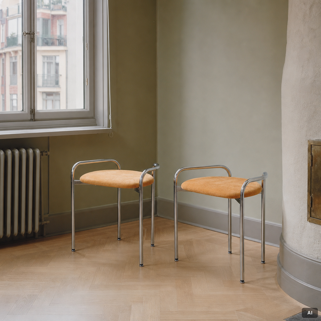 Karl-Johan Hjerling, stools, a pair, 2000s.