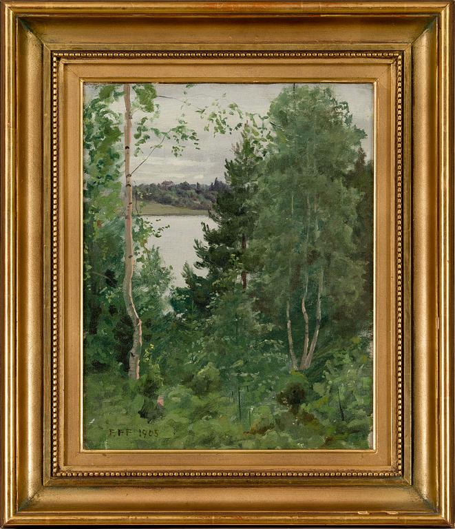 FELIX FRANG-PAHLAMA, GRÖNSKANDE LANDSKAP.