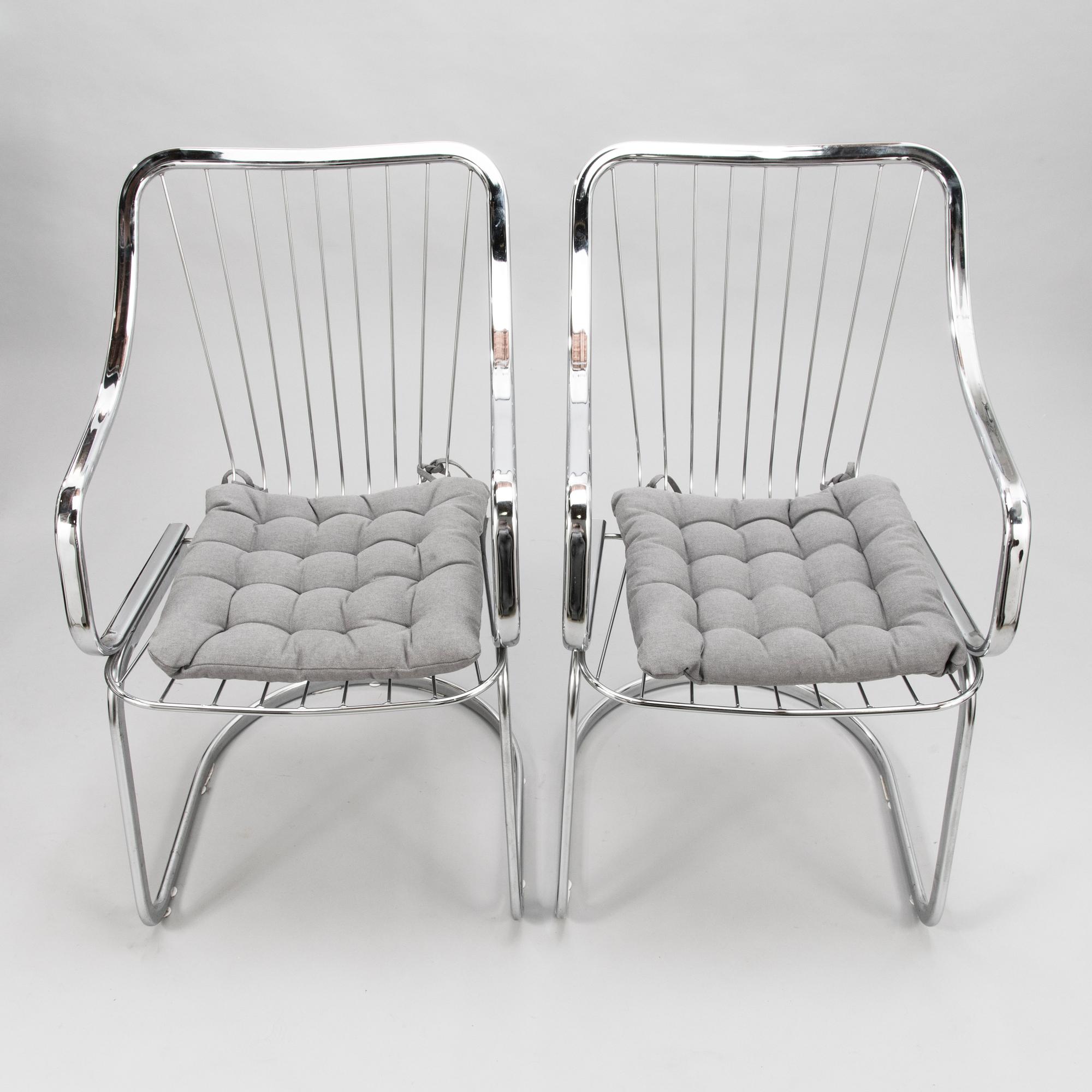 WILLY RIZZO, 4 chairs for Cidue, Italy.