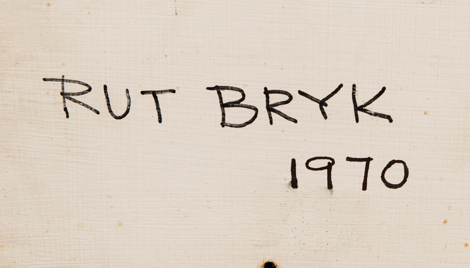 RUT BRYK, a porcelain relief, 'Candy' signed Rut Bryk 1970.