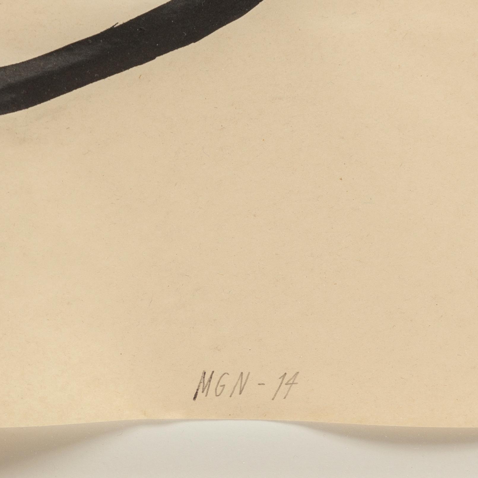 Malin Gabriella Nordin, ink on paper signed and dated -14.