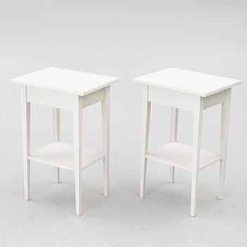 Bedside tables, a pair, Gustavian style, contemporary manufacture.