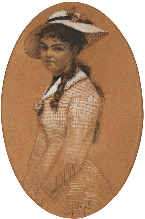 Anders Zorn, Flicka i vit hatt.