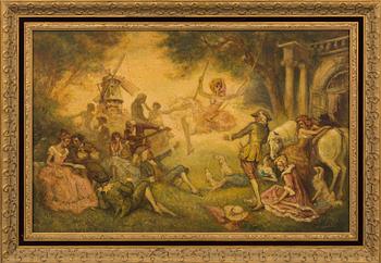 ERNST GEORG HILDEBRAND, olja på duk, signerad.