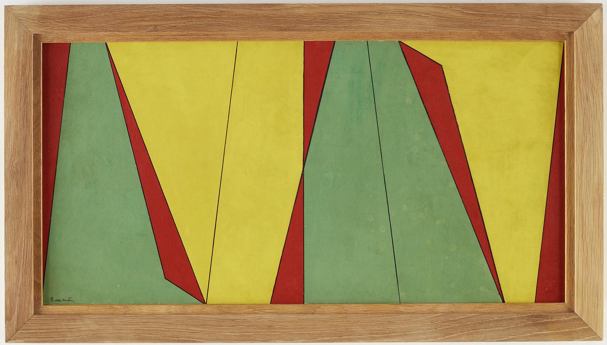 HARRY BOOSTRÖM, oil on panel, signed Booström, dated -54 on verso.