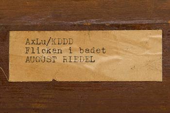 Okänd Konstnär, 1800-tal, Efter August Riedel (1799-1883), Kvinna vid Dammen.