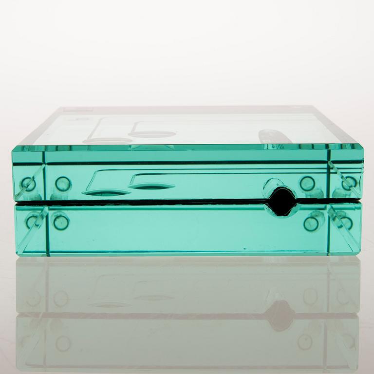 A 1970s Italian glass vase by Galotti & Radice.