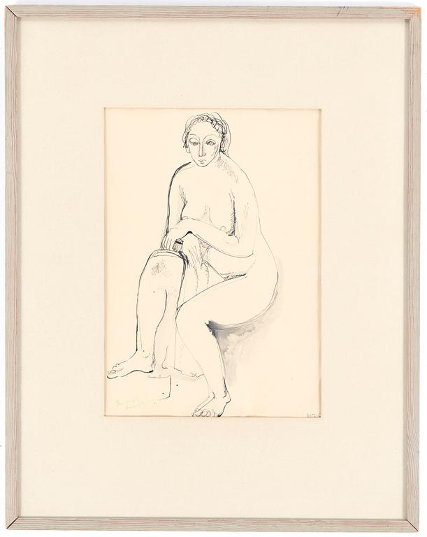 BENGT LINDSTRÖM, teckning, signerad.