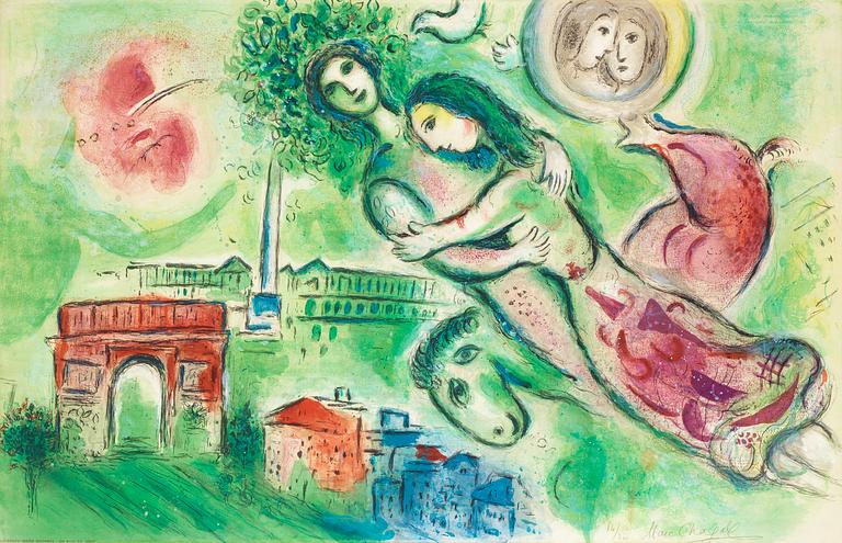 Marc Chagall (After), "Roméo et Juliette".
