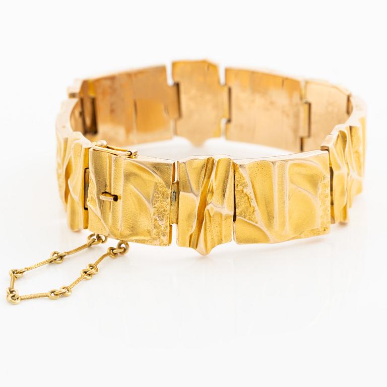 Björn Weckström, armband "Carrara", 14K guld, Finland 1983. För Lapponia.