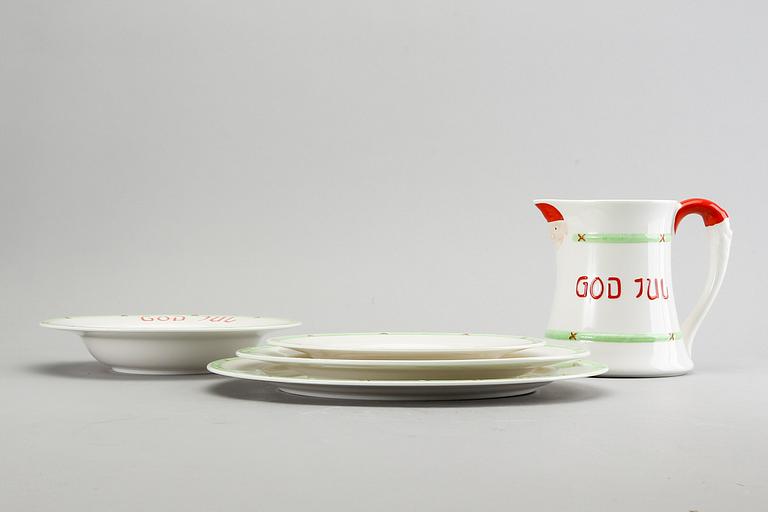 Tableware 24 dlr "Merry Christmas" Rörstrand second half of the 20th century porcelain.
