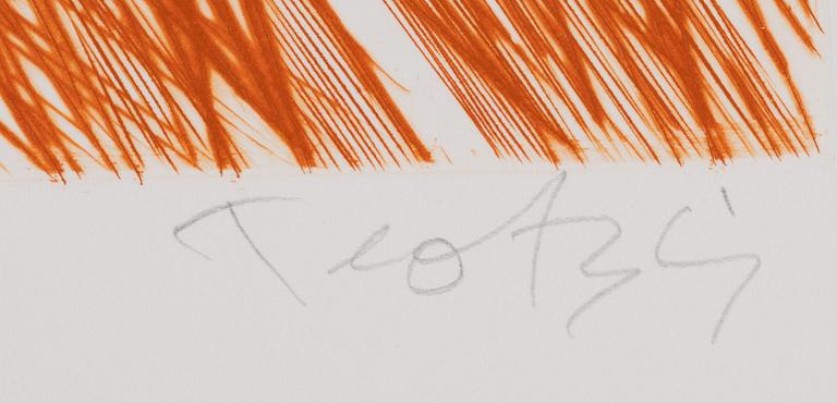 Ulf Trotzig, "King Sweeney", portfolio with nine colour etchings.