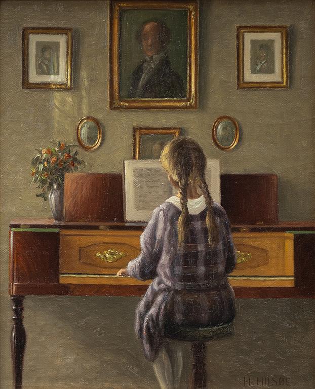 Hans Hilsöe, Girl at the Piano.