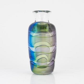 Mikael Axenbrandt, a glass 'Carma' vase from Studioglas Strömbergshyttan, Sweden, 2001.