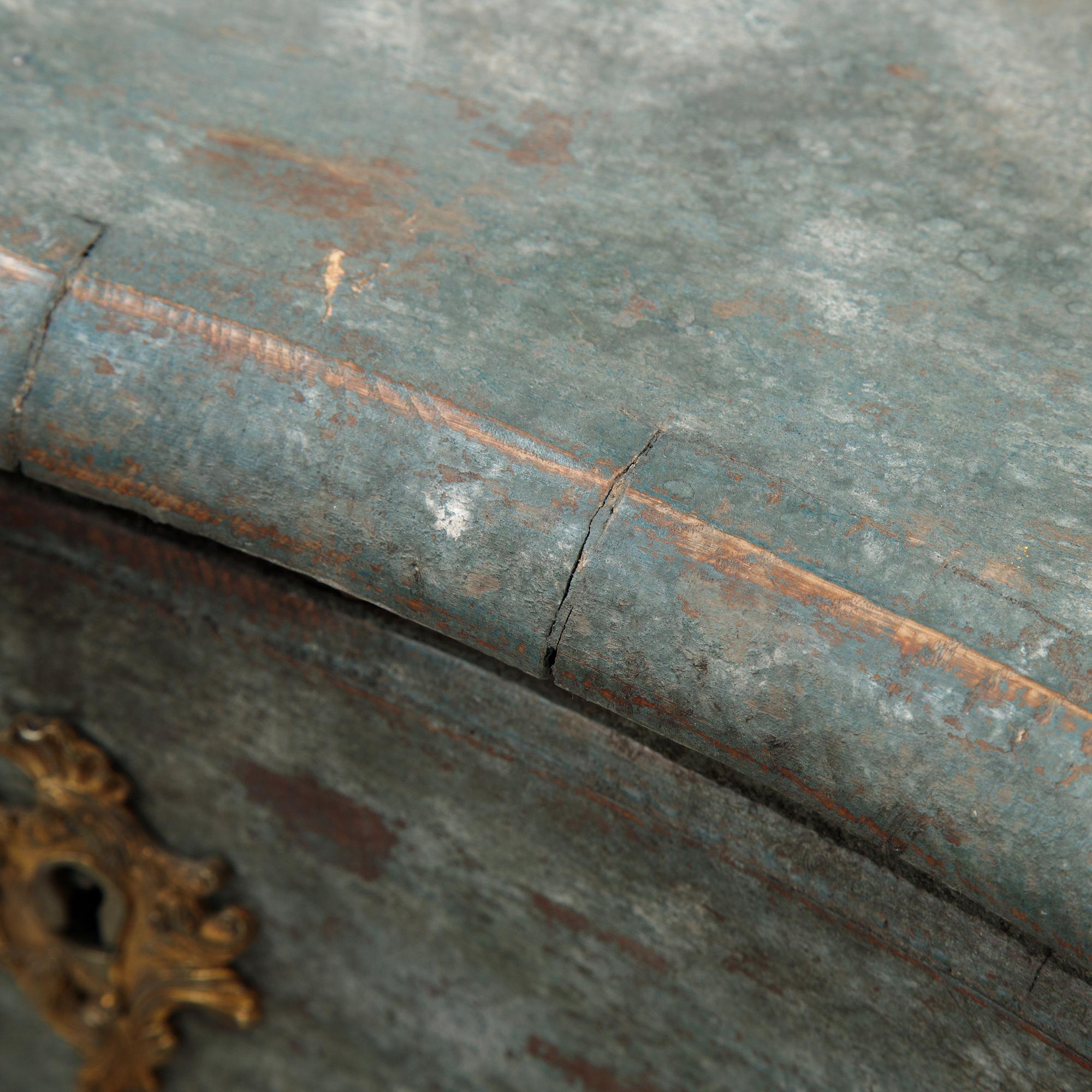 A baroque chest of drawers, 18th century.