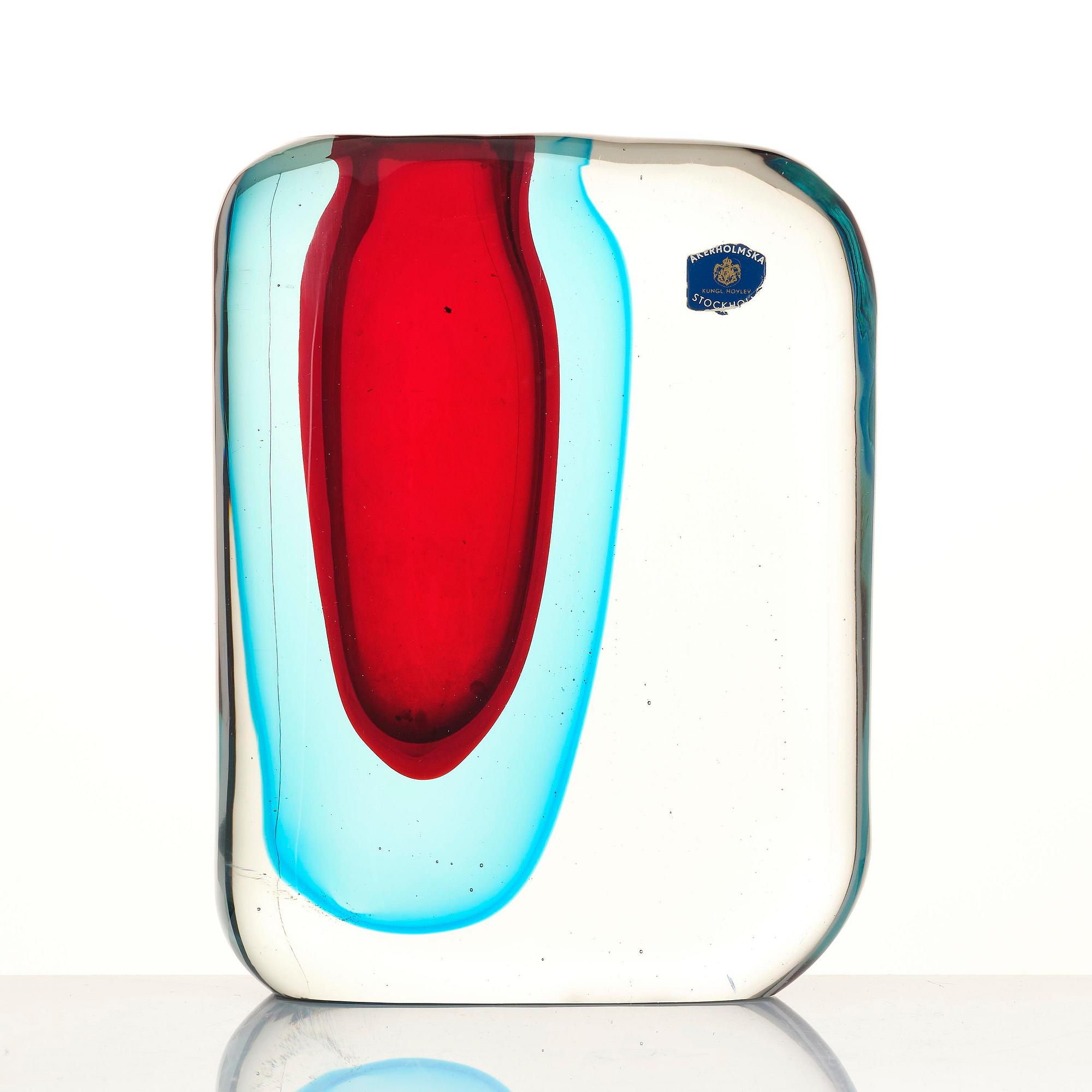 Antonio da Ros, a "Momento" glass vase, Cenedese, Murano, Italy, 1960s.
