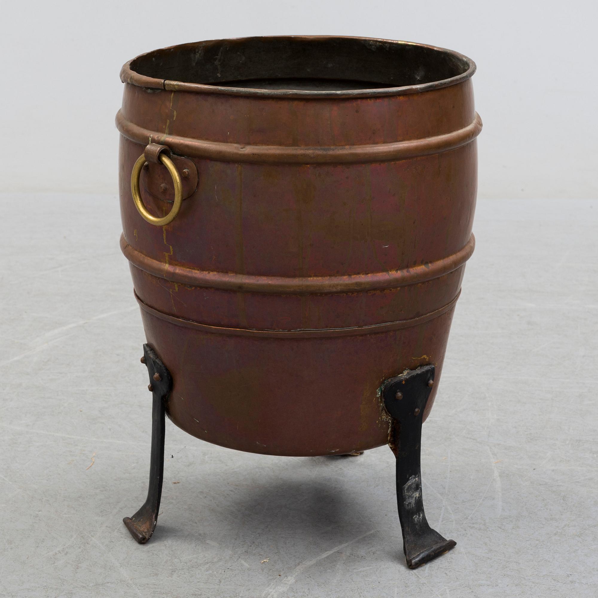 A copper barrel circa 1900.