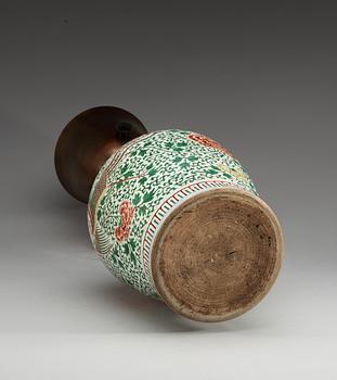 A famille verte jar, Qing dynasty, 17th Century.