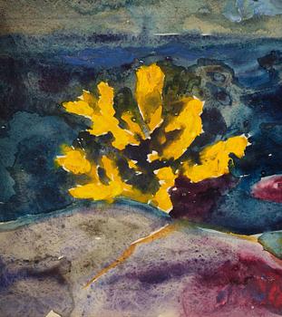 Helmer Osslund, Northern Swedish autumn landscape.