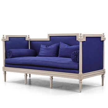 53. A Gustavian sofa, late 18th century.