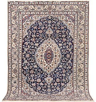 A carpet, Nain, part silk, 9 laa, ca 285 x 200 cm.