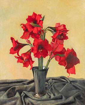 Owe Zerge, Still life with amaryllis.
