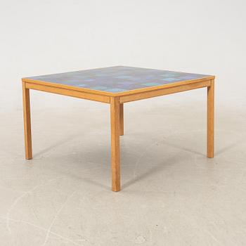 Algot Törneman & David Rosén, coffee table, "blue square", Triva, Nordiska Kompaniet, 1950s.