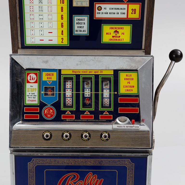 A 'Jokers Wild' slot machine, Bally, Chicago, USA, second half of the 20th Century.