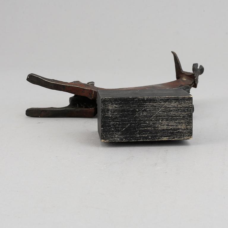 Lars Larsson, sculpture, iron, signed.