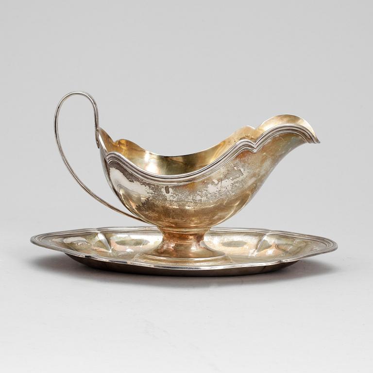 SÅSSKÅL, silver, CG Hallberg, Stockholm, 1919. Vikt ca 516g.