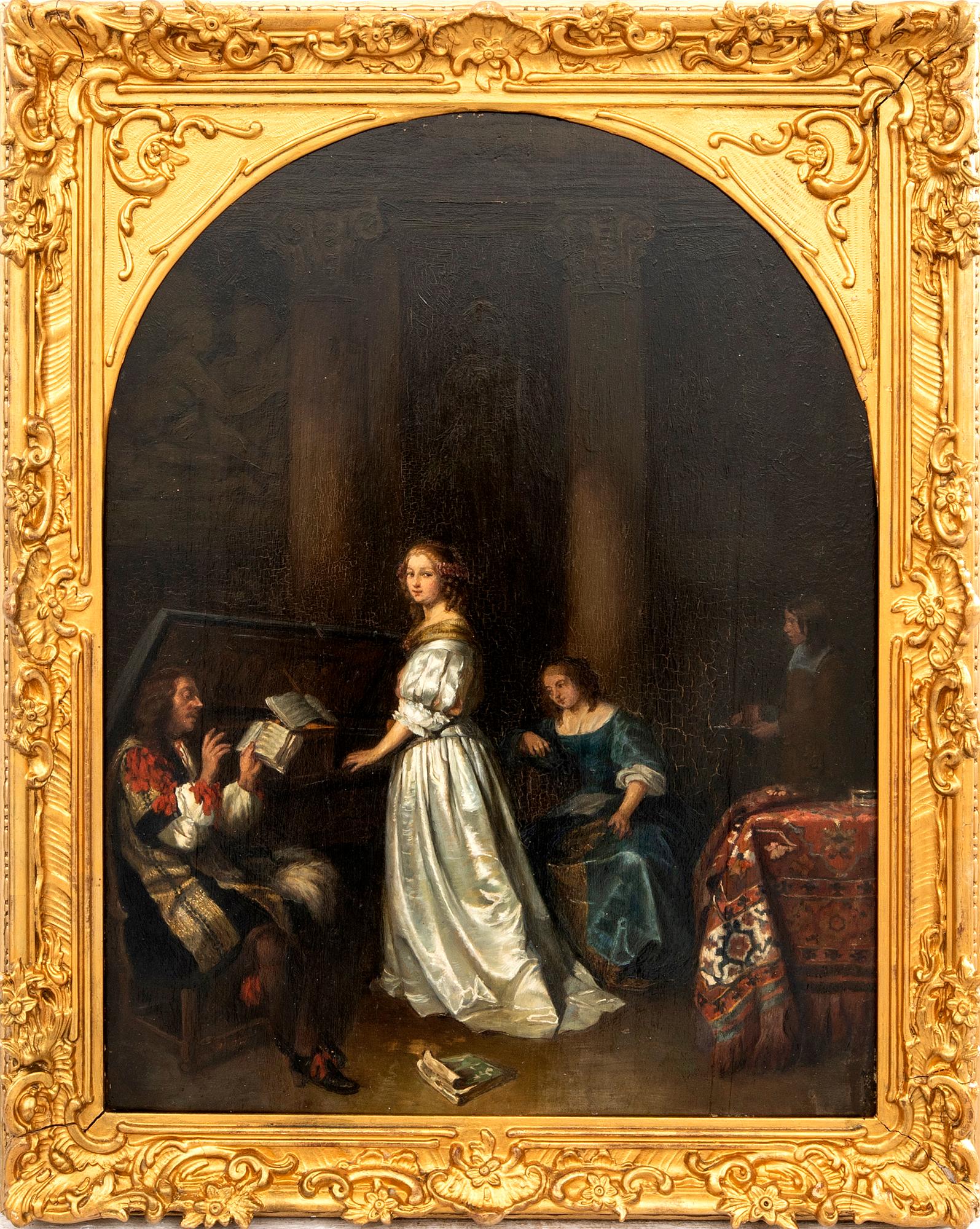 Caspar Netscher, copy after Chamber Music Scene.