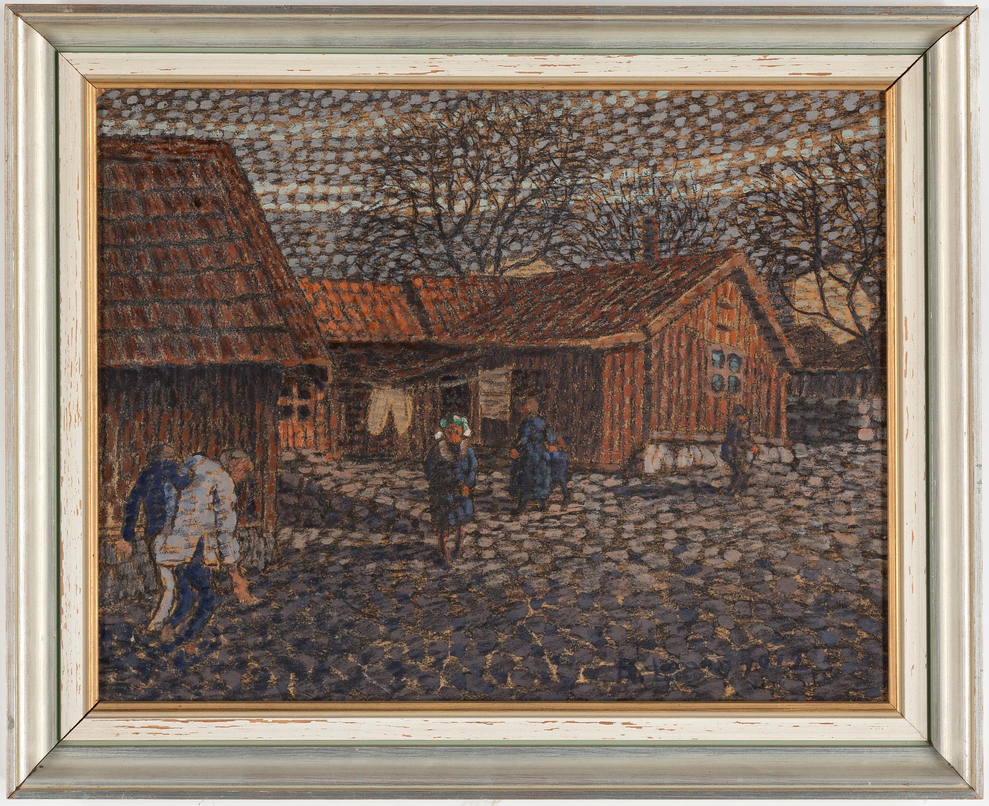 ANDERS LOMAN, Pastell, signerad och daterad 1912.