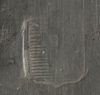 LJUSSTAKAR ETT PAR, tenn, empirestil Sverige 1800-tal.
