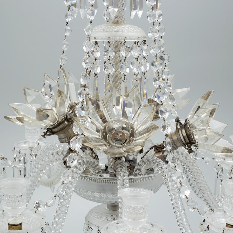 A chandelier, Baccarat, early 20th Century.