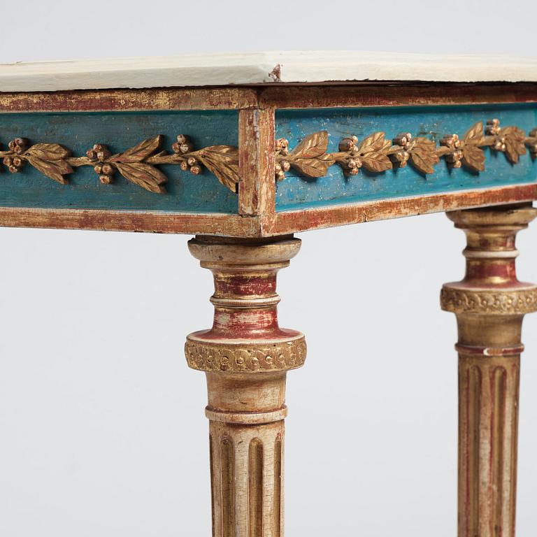 A late Gustavian console table.