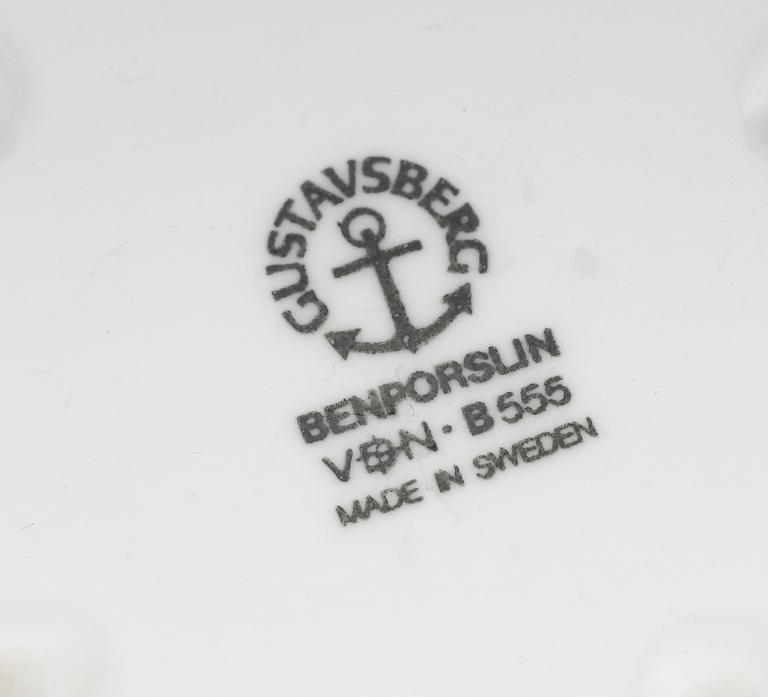 SERVISPORSLIN, 36 delar, benporslin, "Gunnar", Gunnar Wennerberg, Gustavsberg.