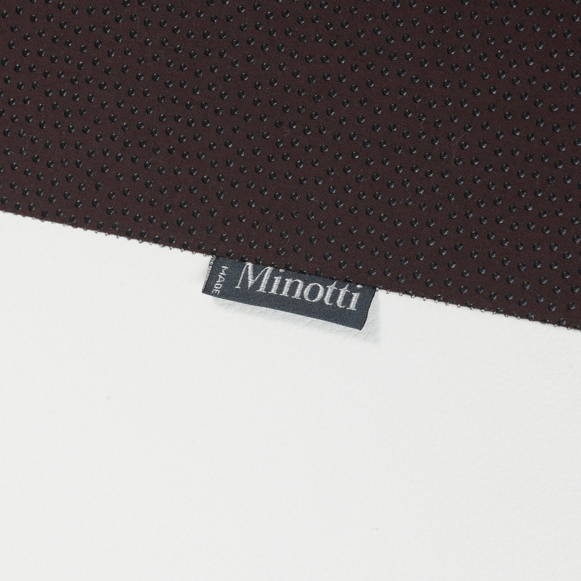 A Rodolfo Dordoni white leather ottoman 'Hamilton', Minotti, Italy, post 2004.