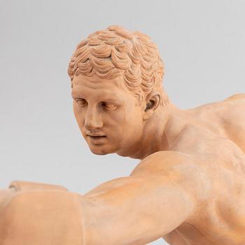 Agasias of Ephesus, after, a terracotta sculpture, P.Ipsen, Copenhagen, late 19th century.